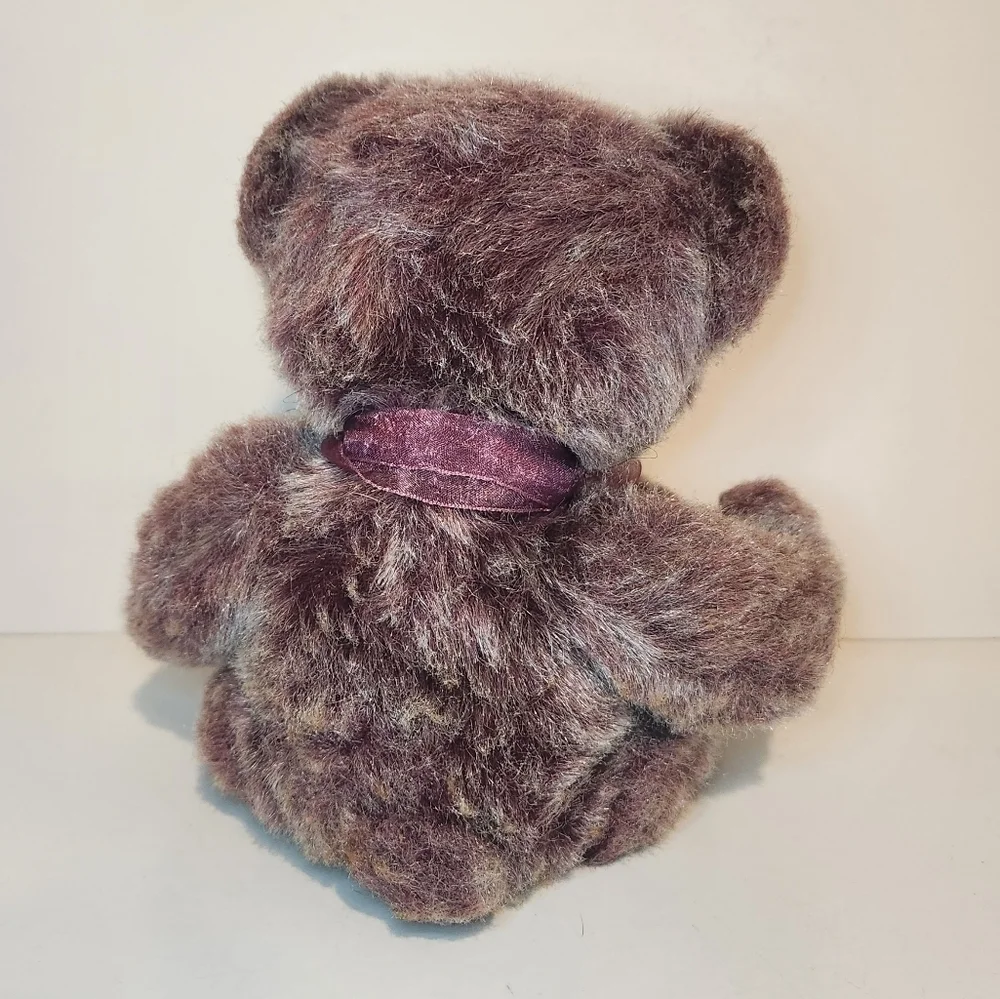 8” Vintage Russ Berrie Boysenberry Purple Bear stuffed animal
